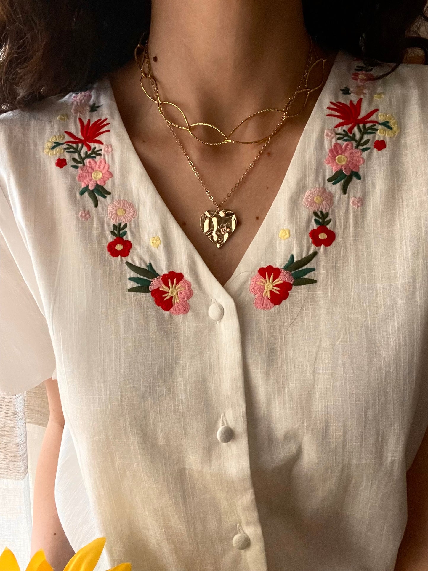 Camicia Collana di Fiori
