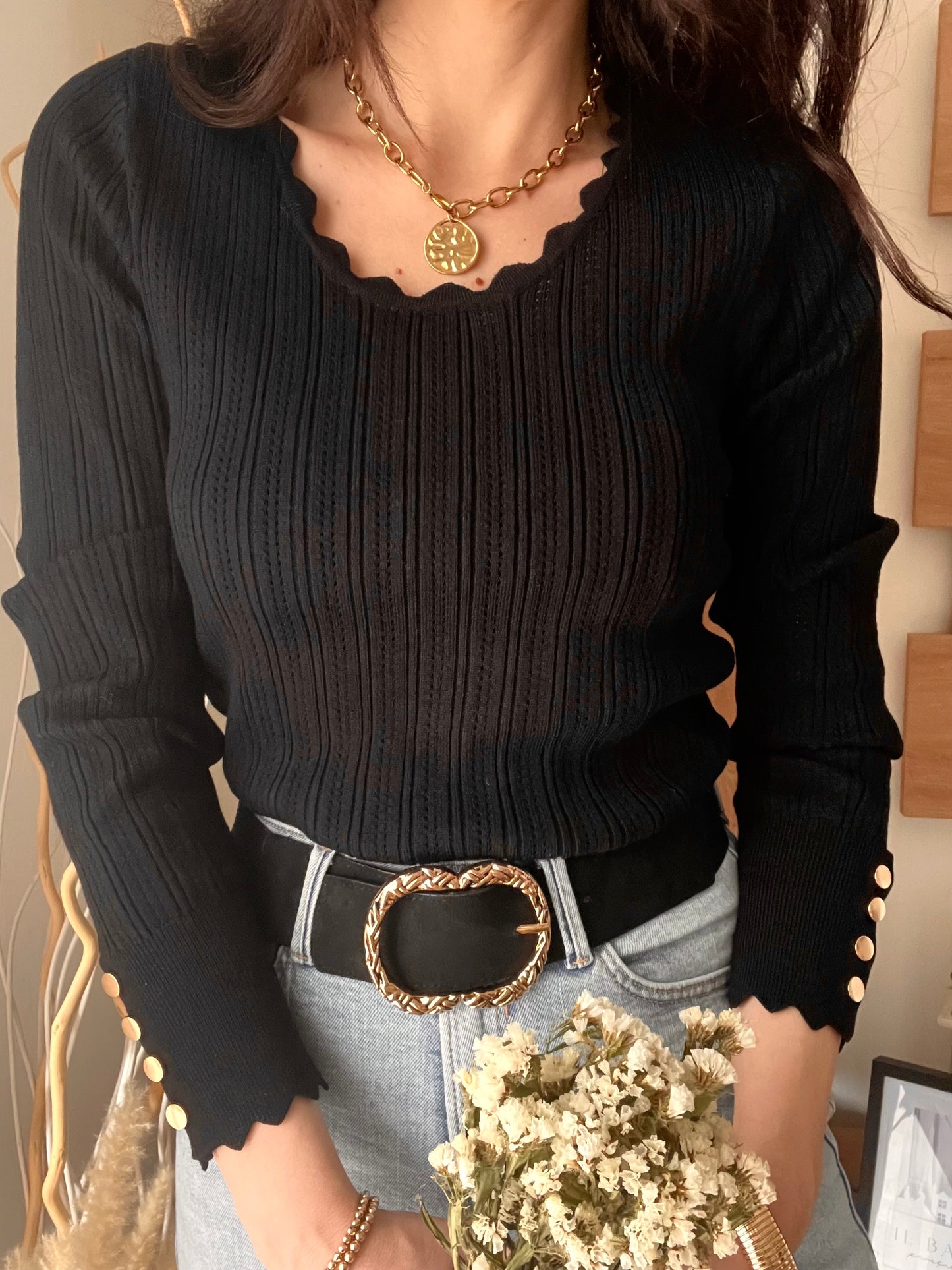 Maglia à la parisienne - Nero