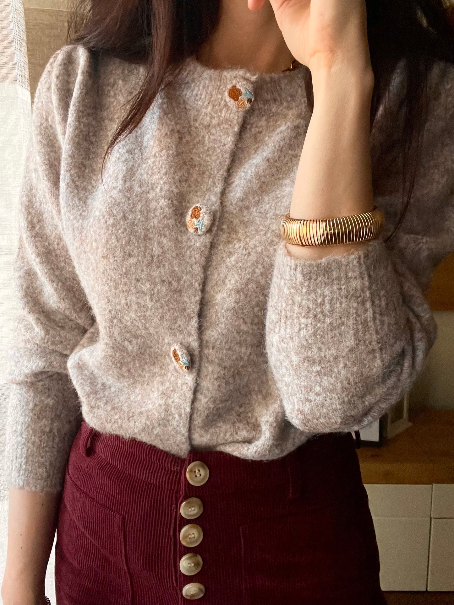 Cardigan Taupe