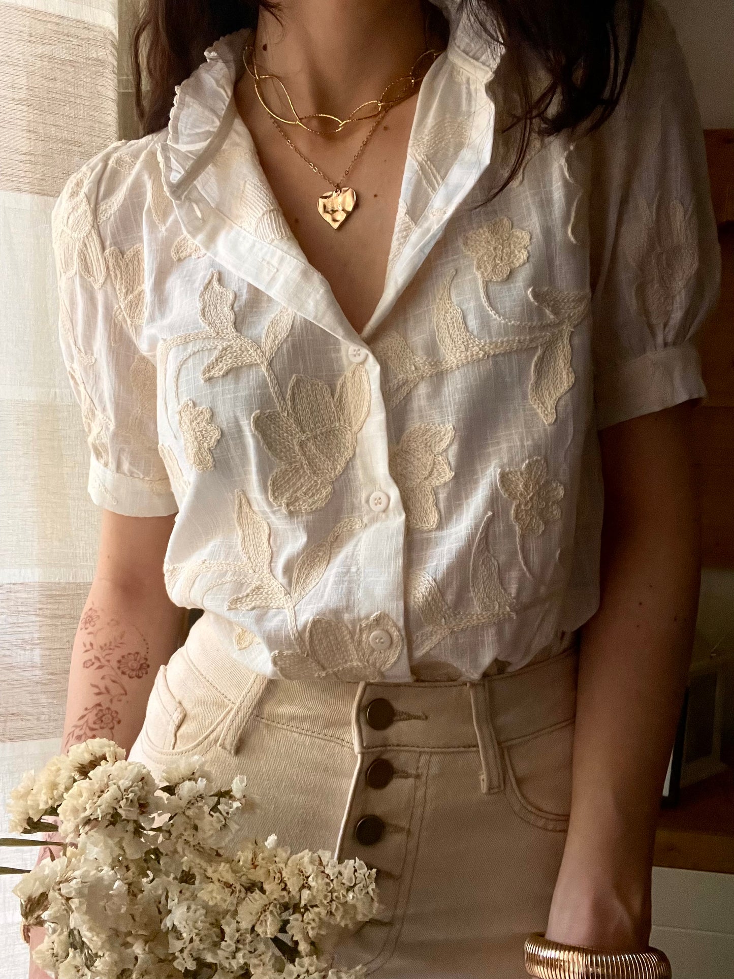 Camicia Fiori di Canapa