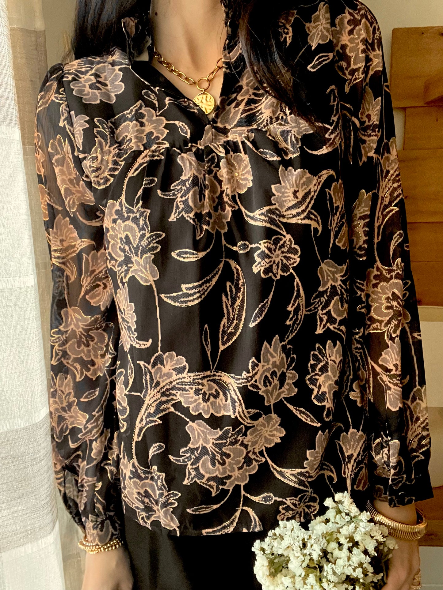 Blusa Fiori Dark