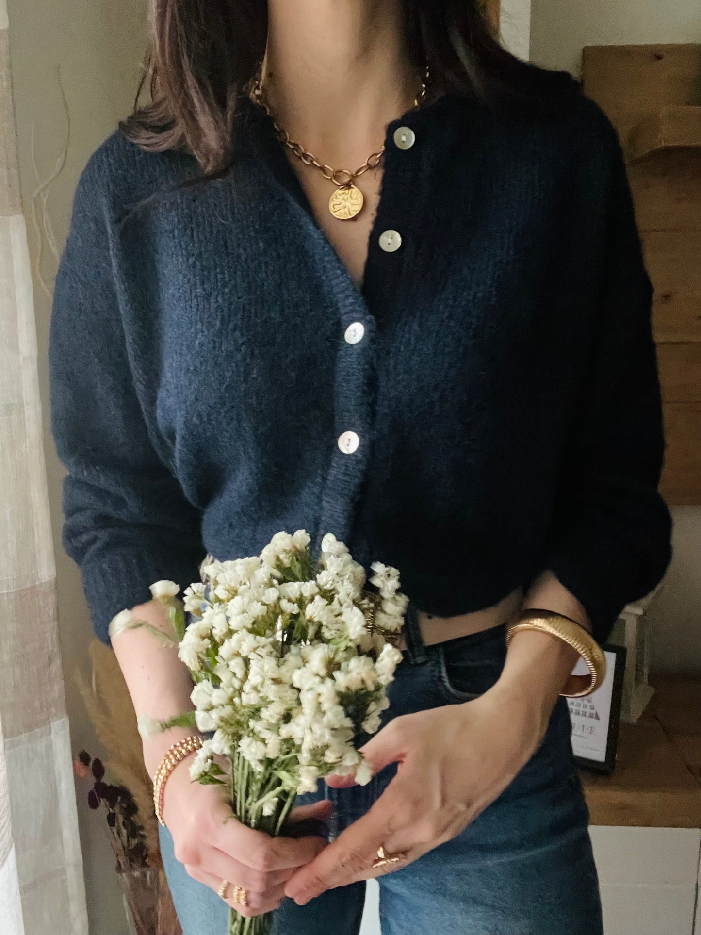 Cardigan Blu Marine