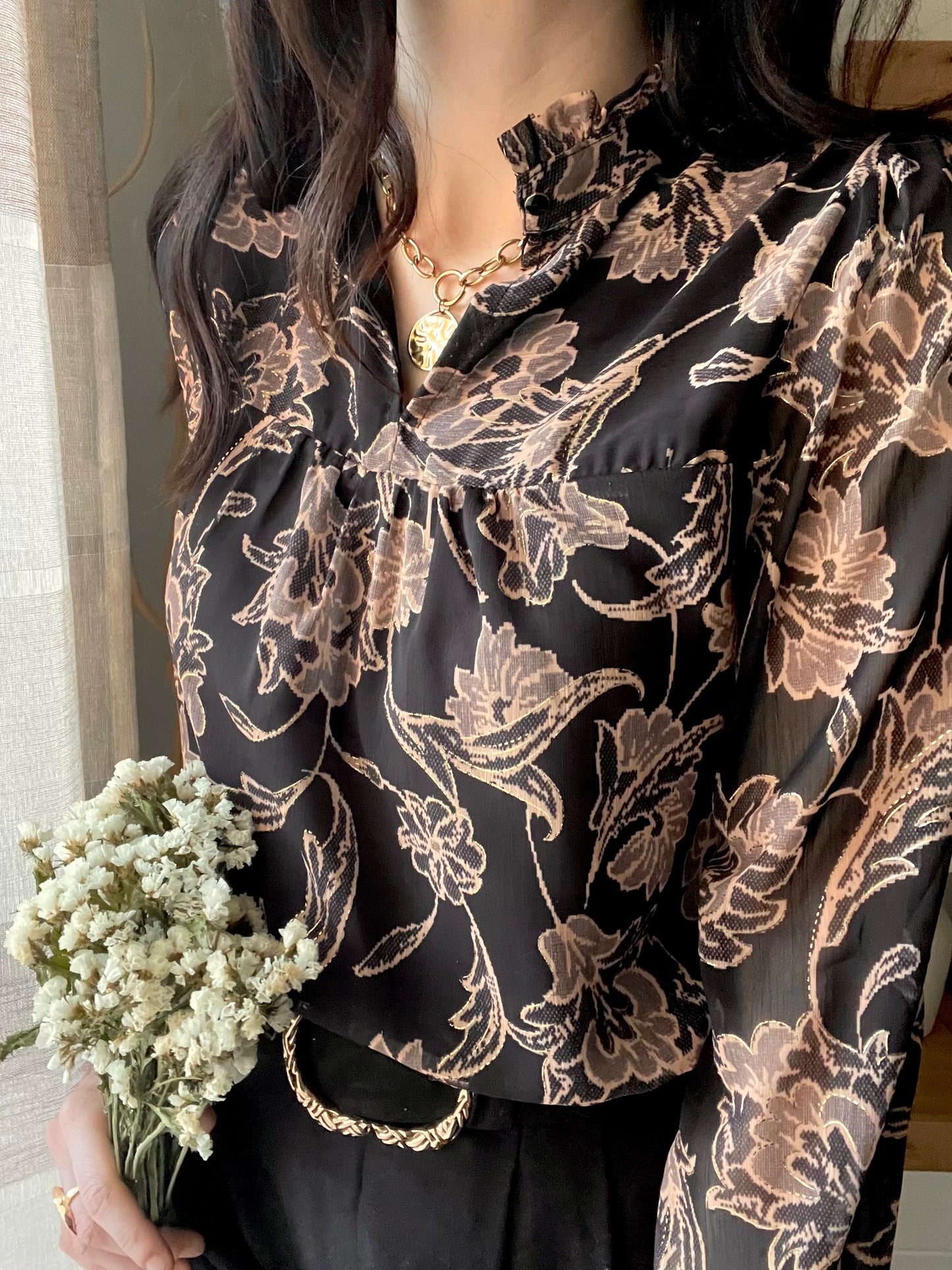 Blusa Fiori Dark