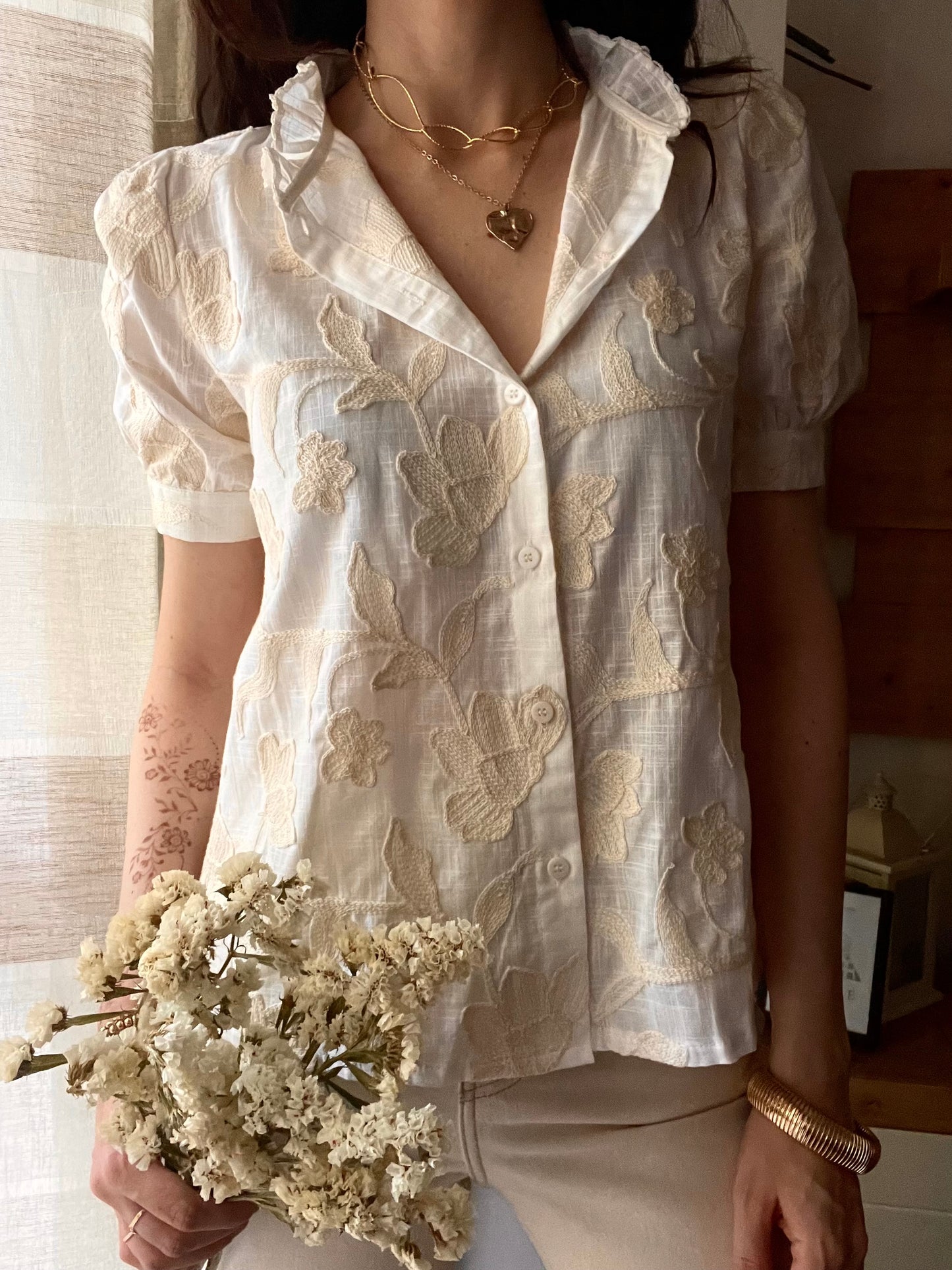 Camicia Fiori di Canapa