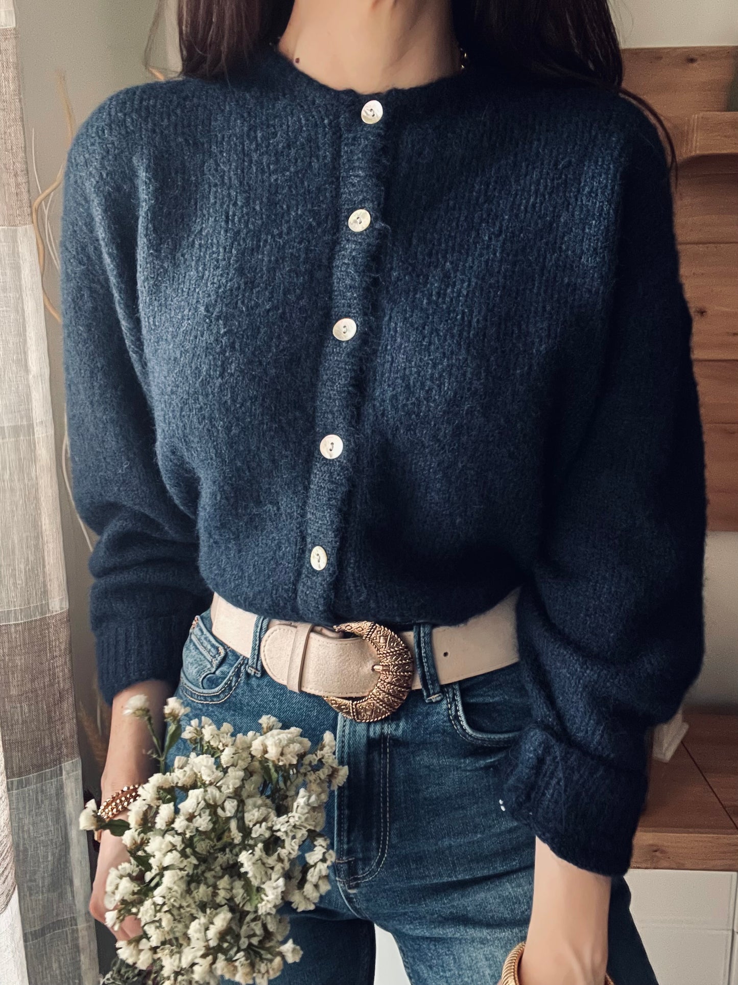 Cardigan Blu Marine