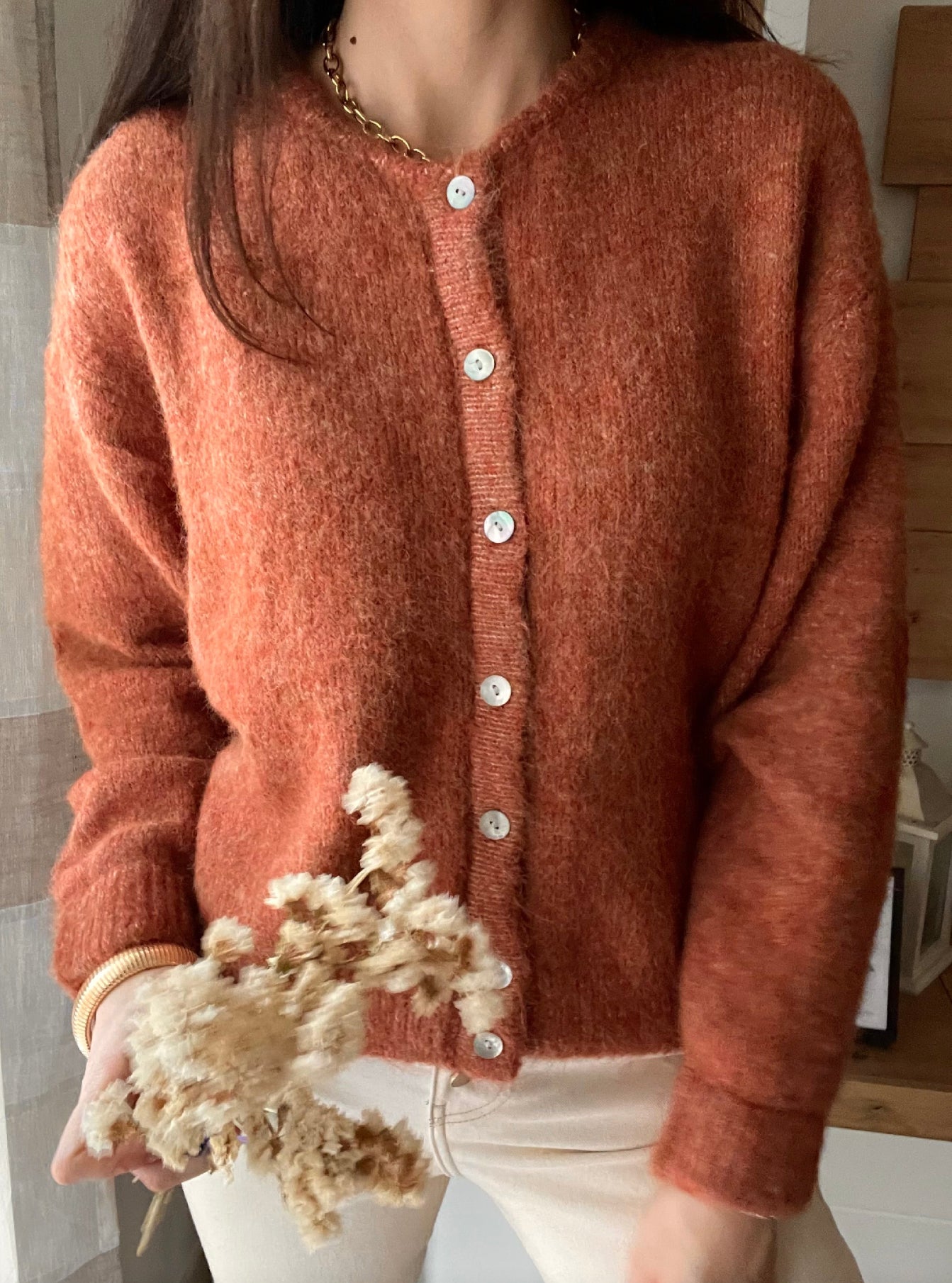 Cardigan Ruggine