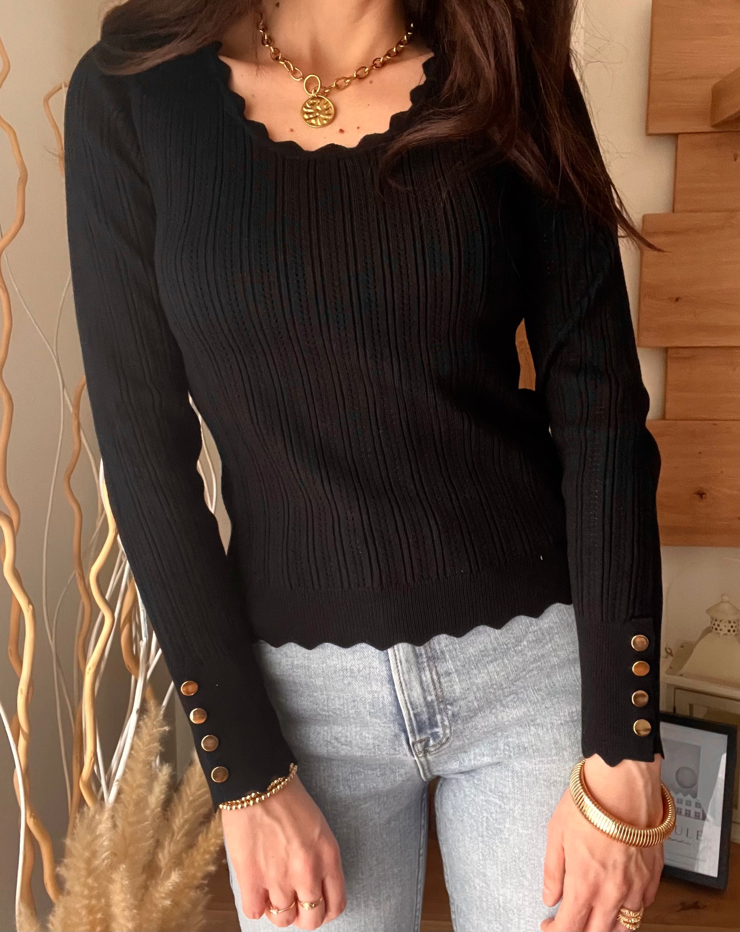 Maglia à la parisienne - Nero
