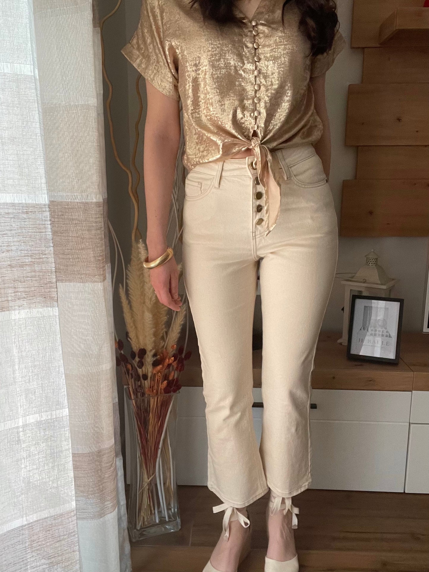 Jeans Con Bottoni