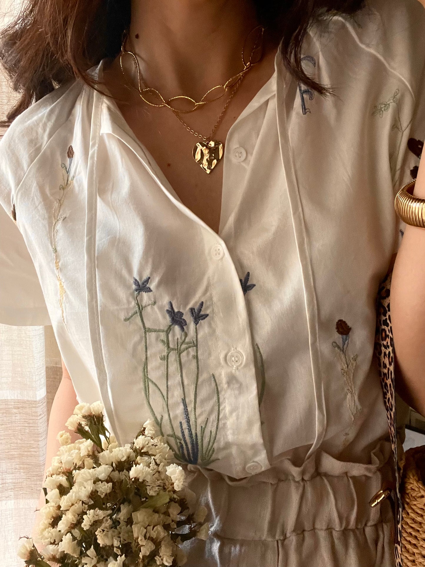 Camicia Fiori di Cotone