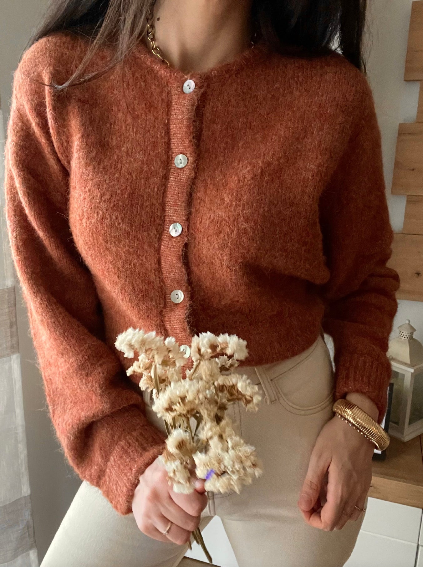 Cardigan Ruggine