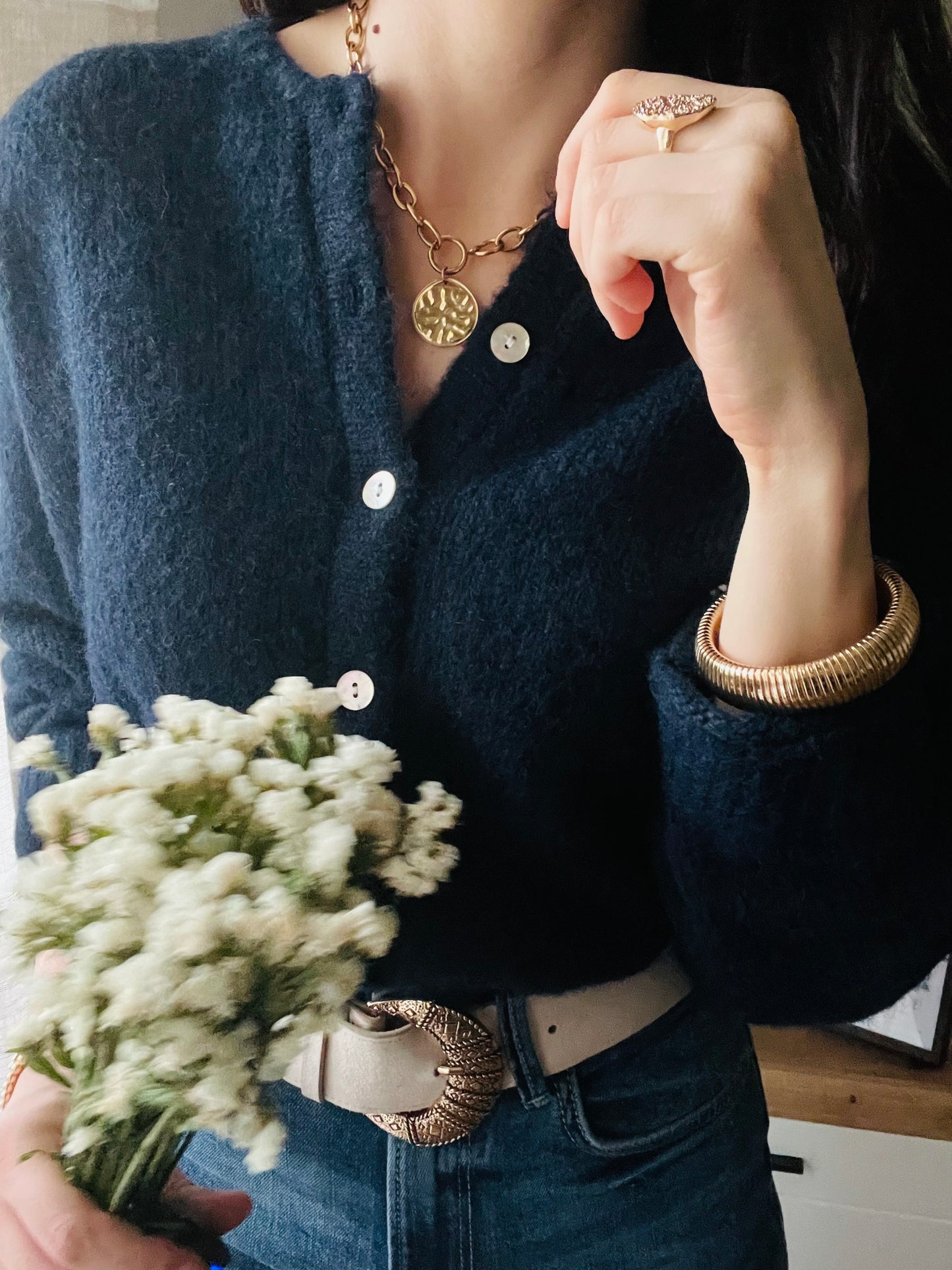 Cardigan Blu Marine