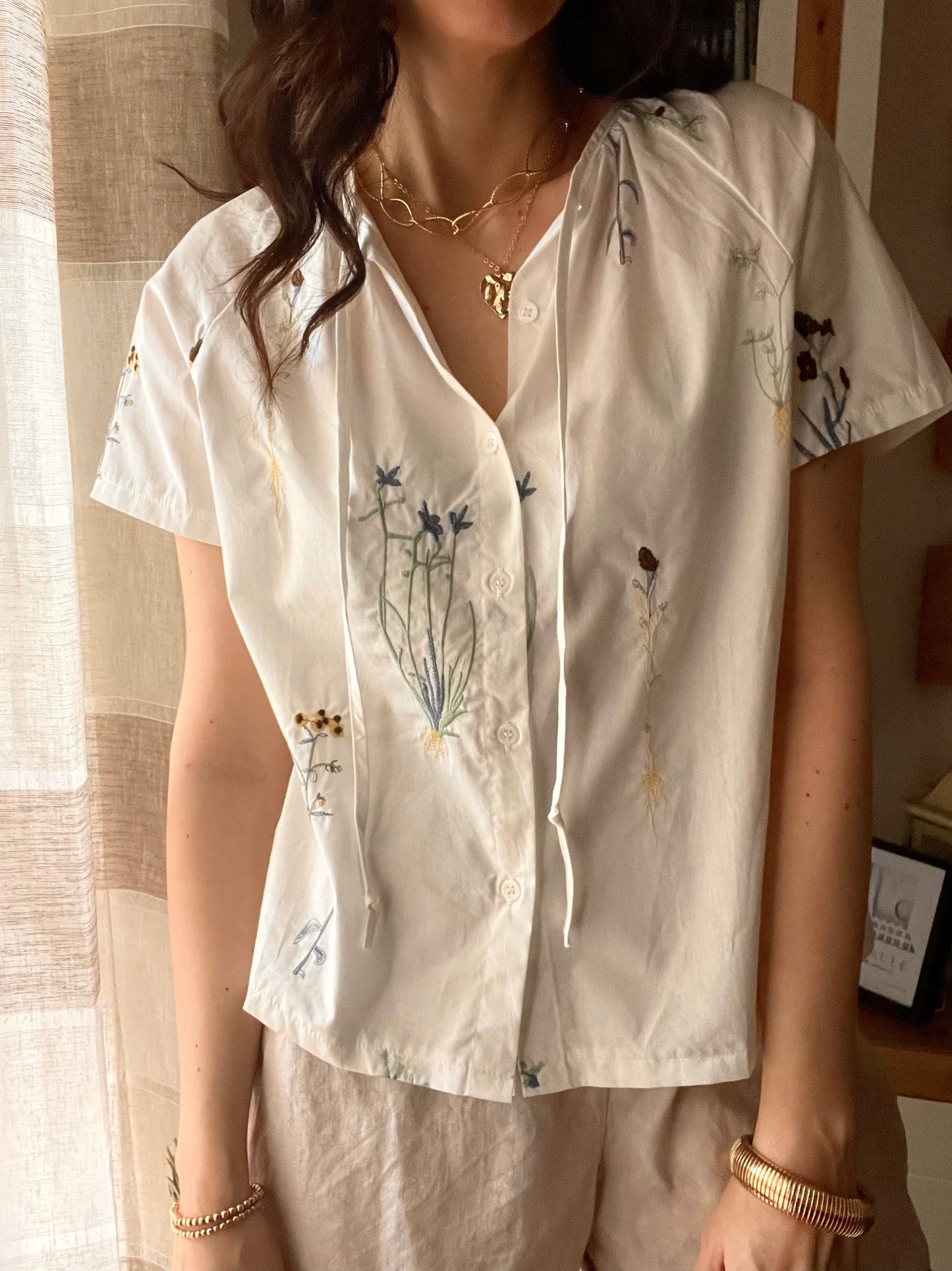 Camicia Fiori di Cotone