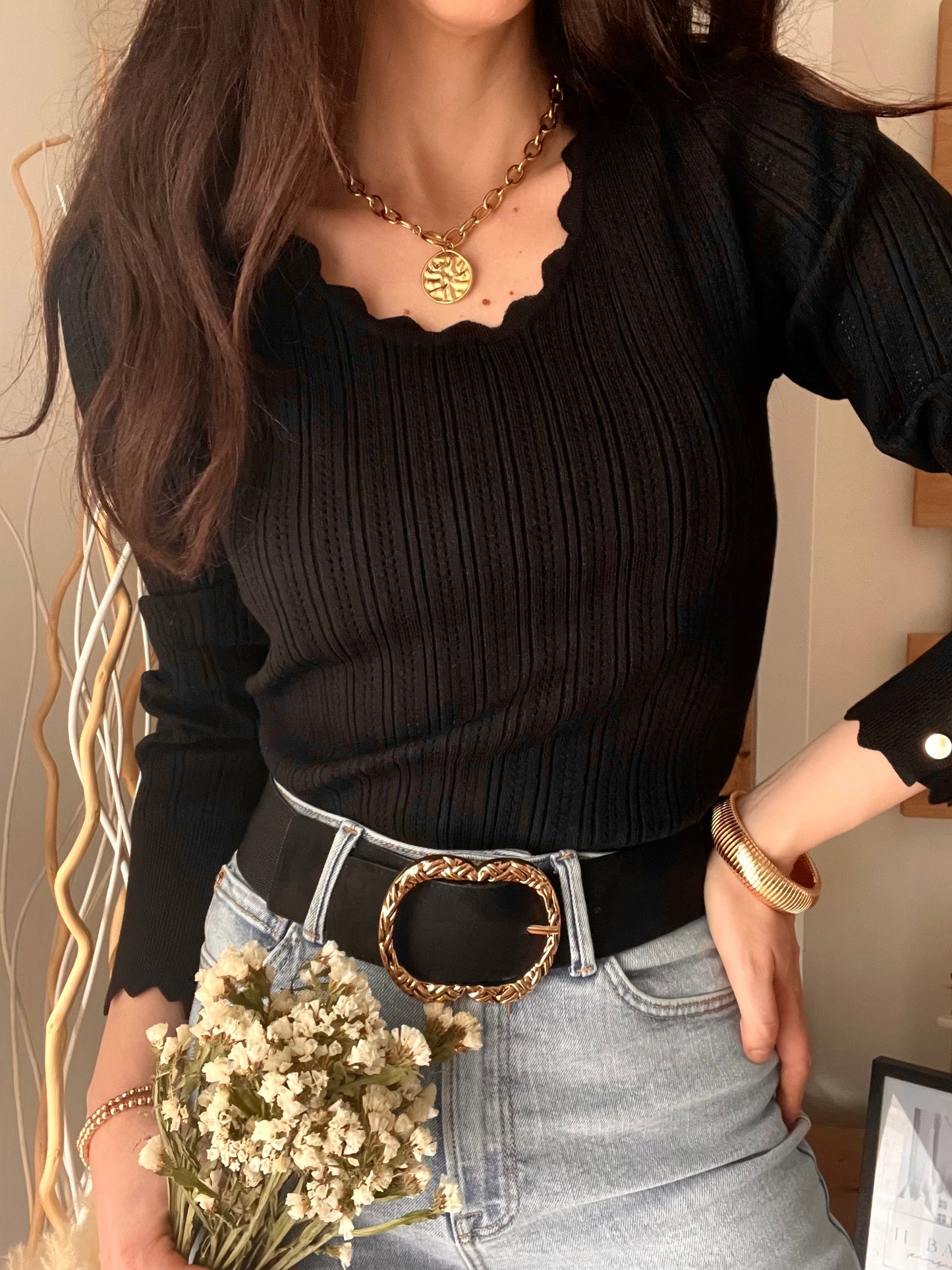Maglia à la parisienne - Nero