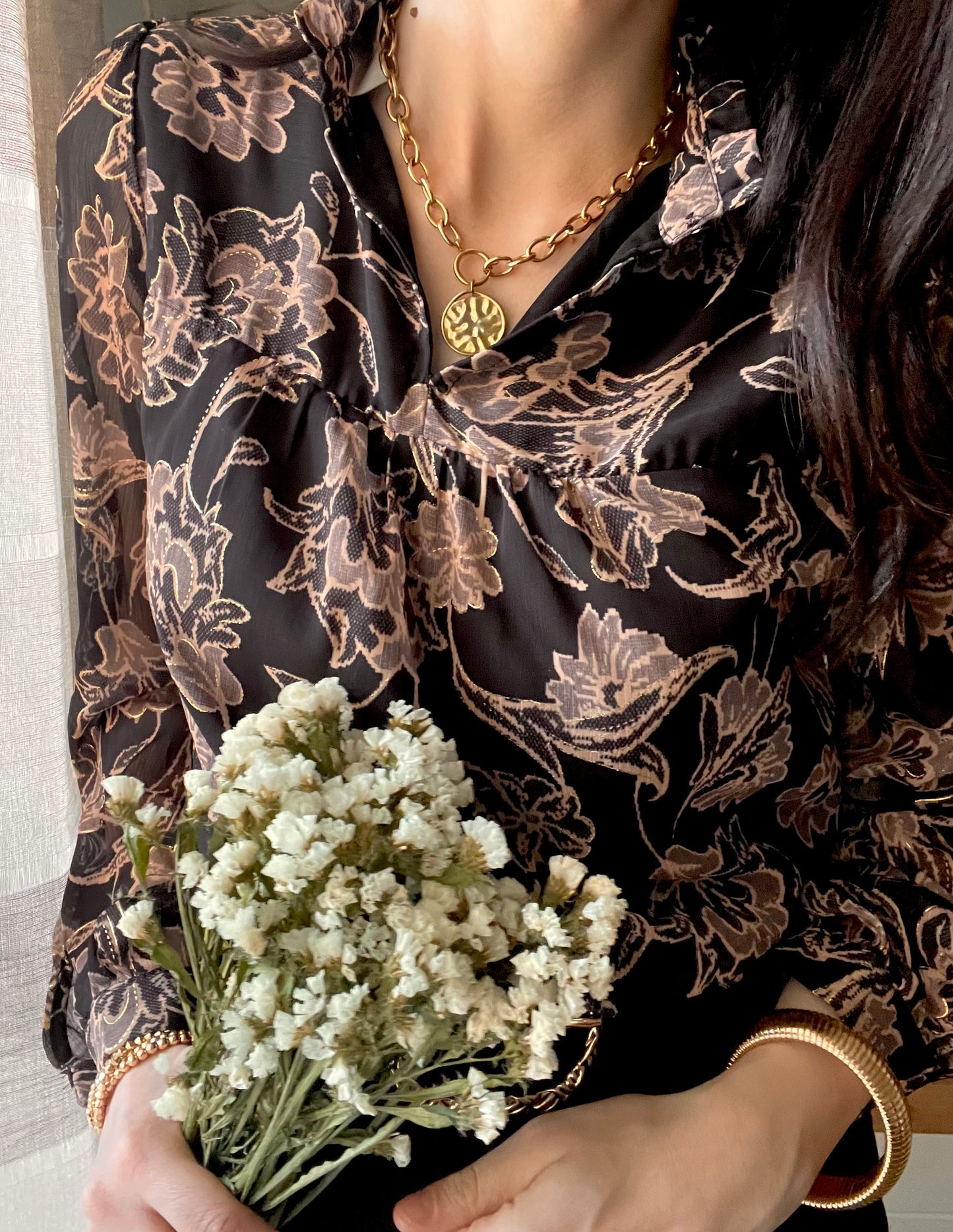 Blusa Fiori Dark