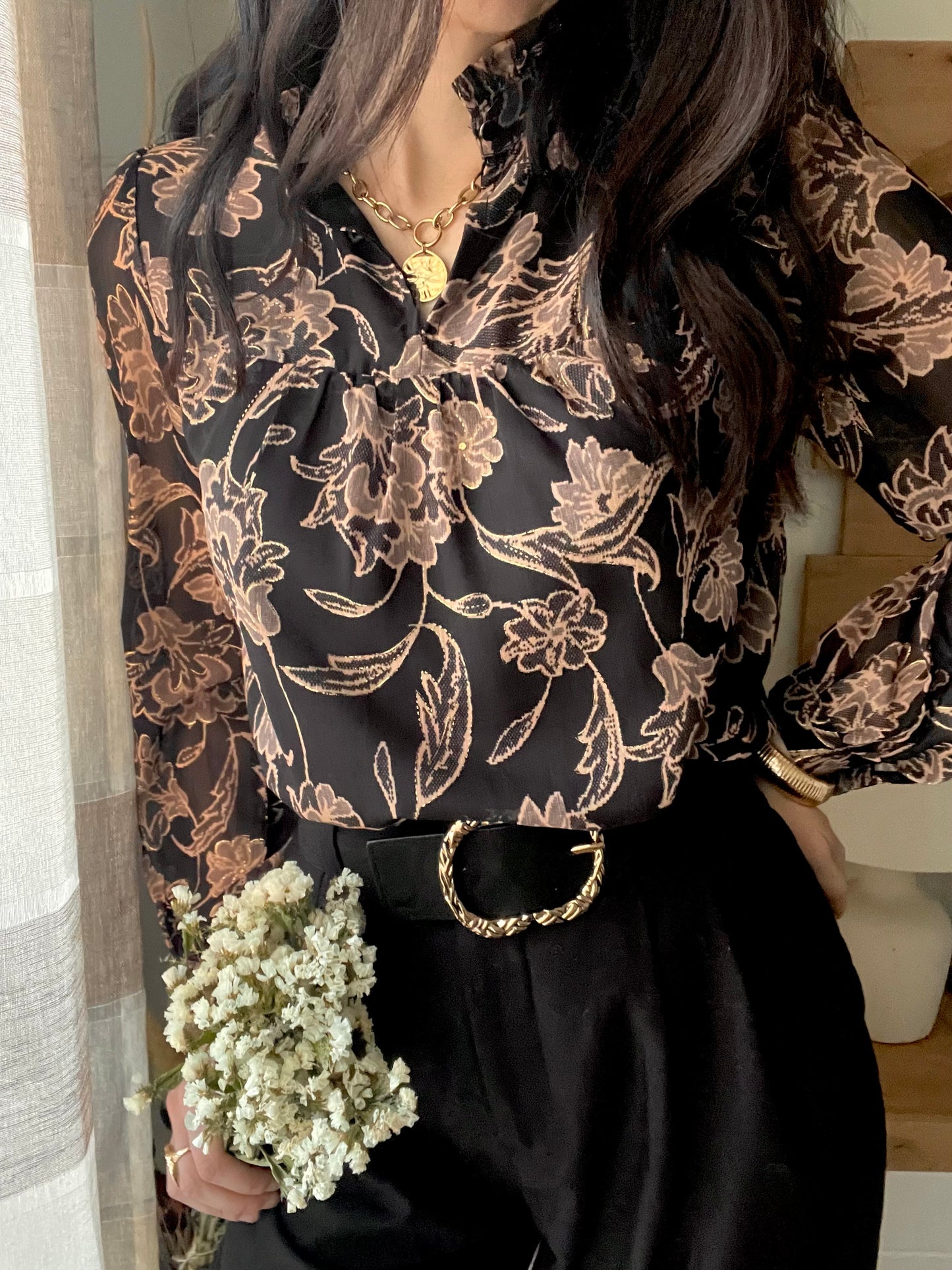 Blusa Fiori Dark