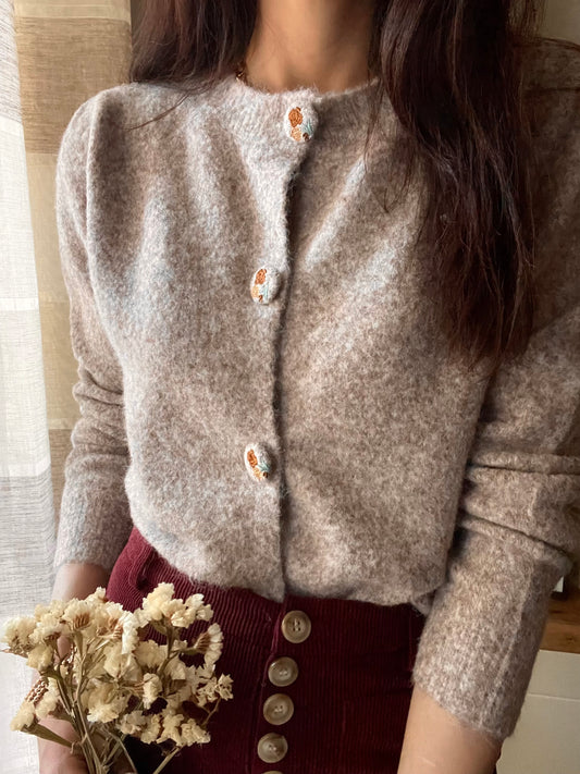 Cardigan Taupe