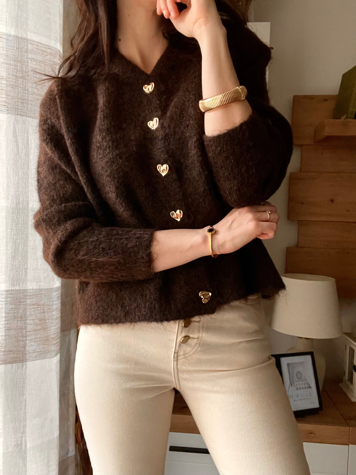 Cardigan Heart Choco