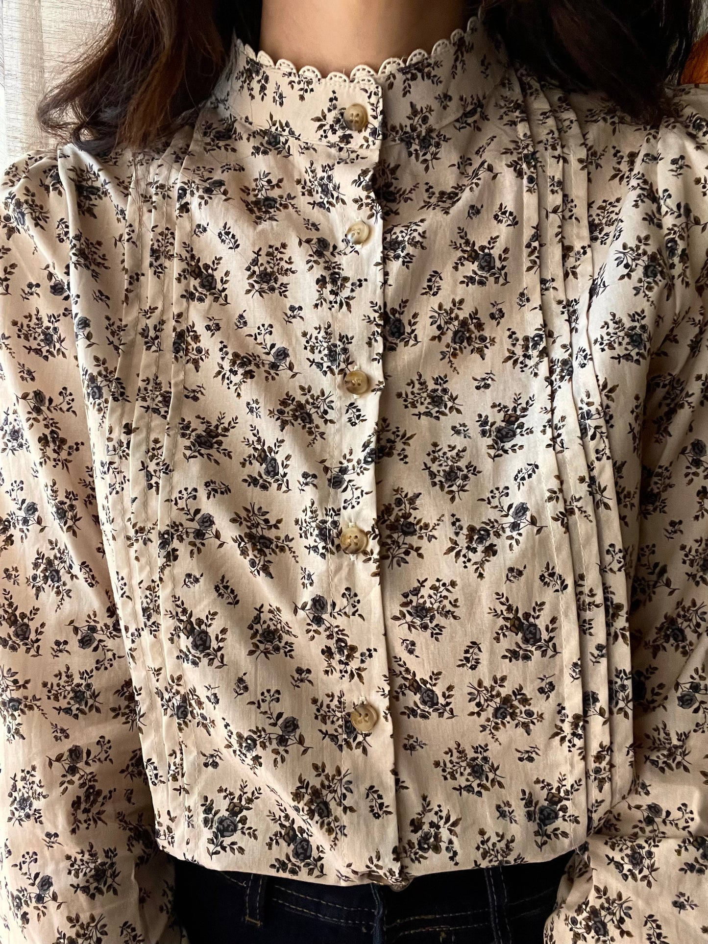 Camicia Blue Roses