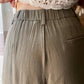 Pantalone Olive Misto Lino