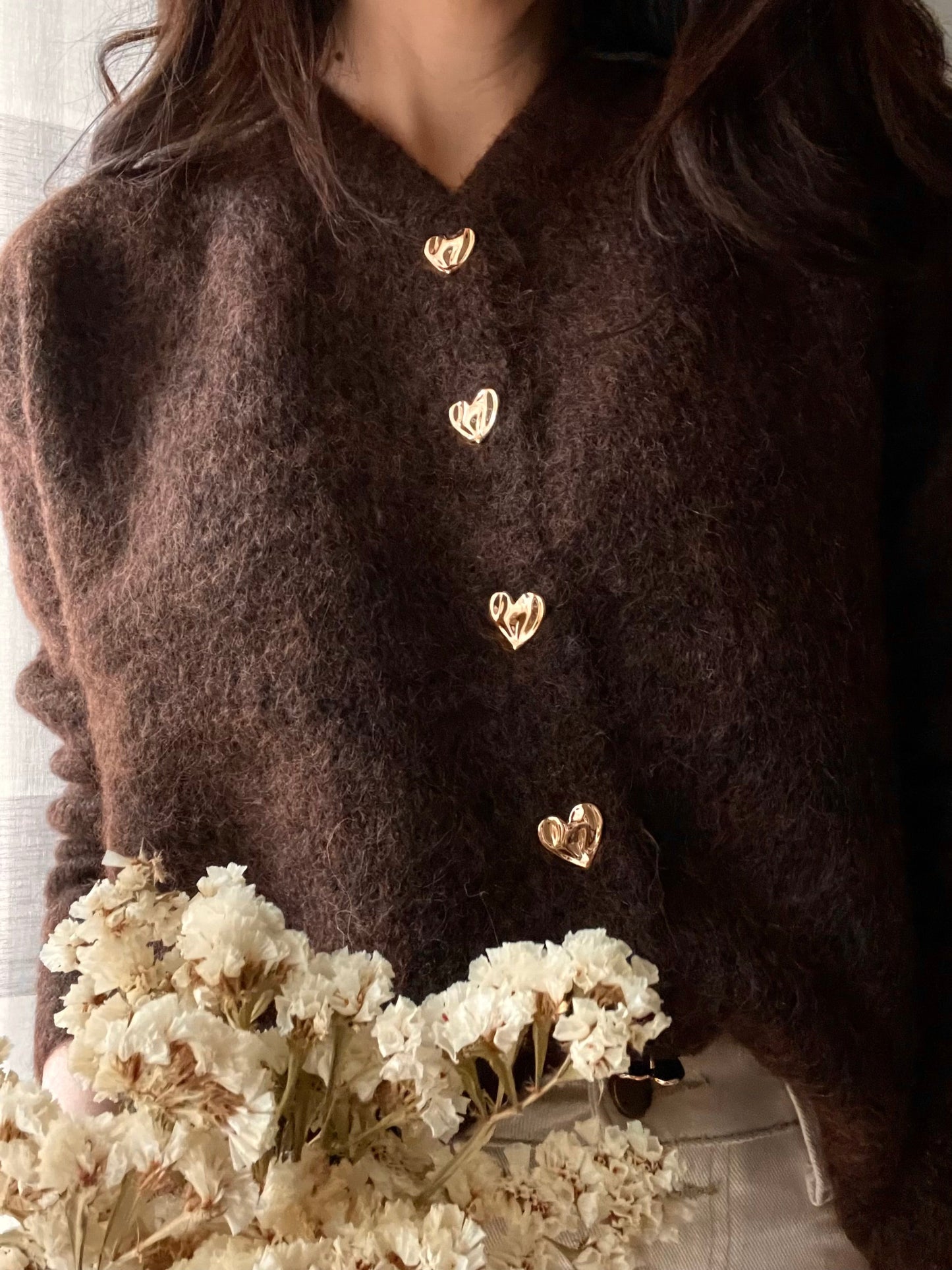 Cardigan Heart Choco