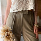 Pantalone Olive Misto Lino