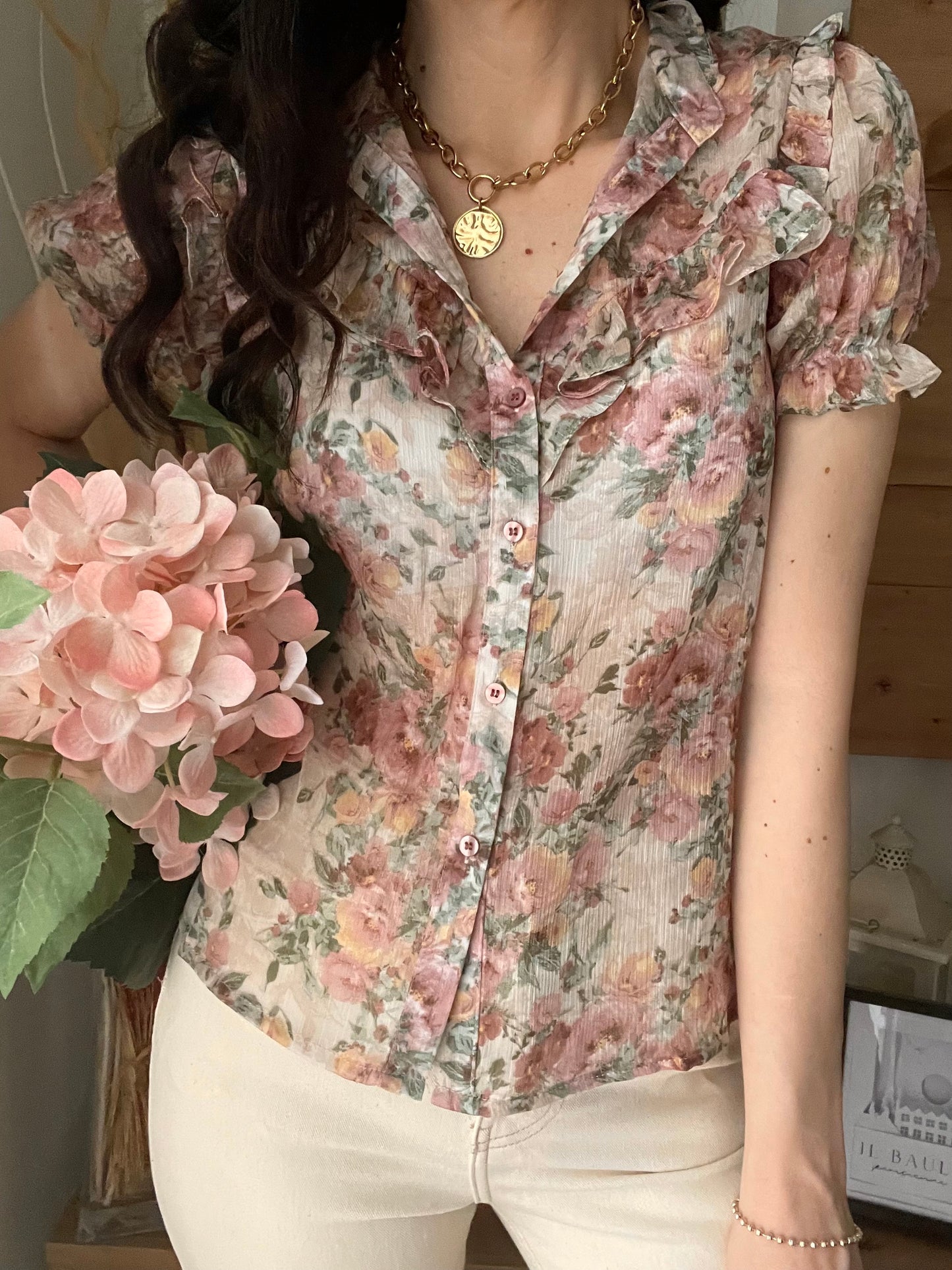 Camicia Vintage Flowers