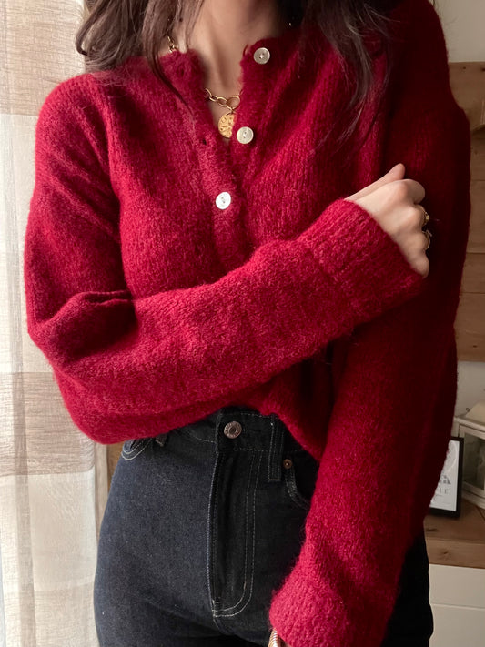 Cardigan Rosso