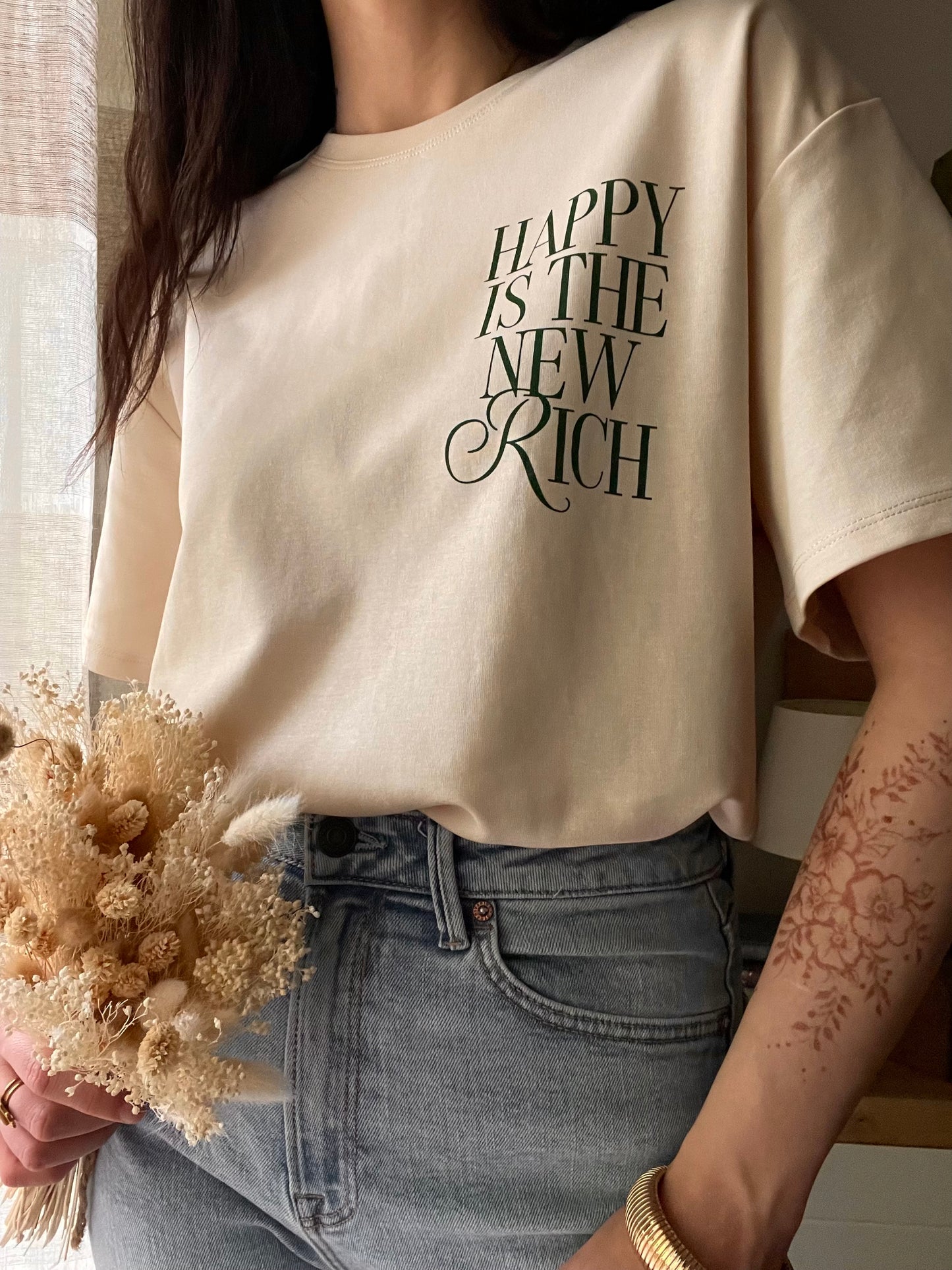 T-Shirt Happy is the new Rich