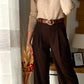 Pantalone Cioccolato con Cintura