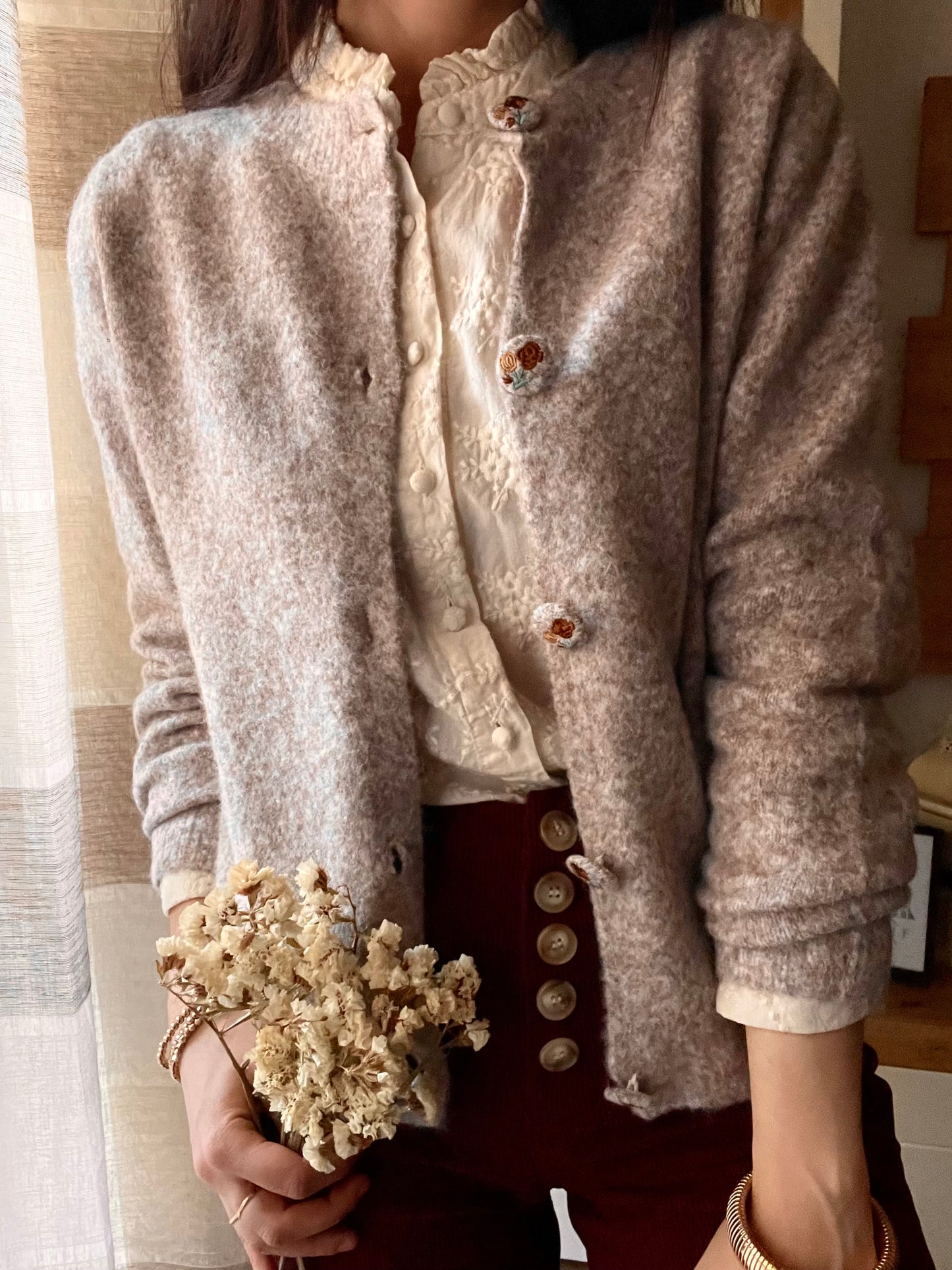Cardigan Taupe