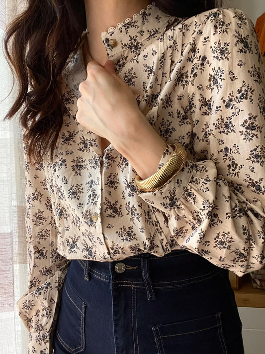 Camicia Blue Roses