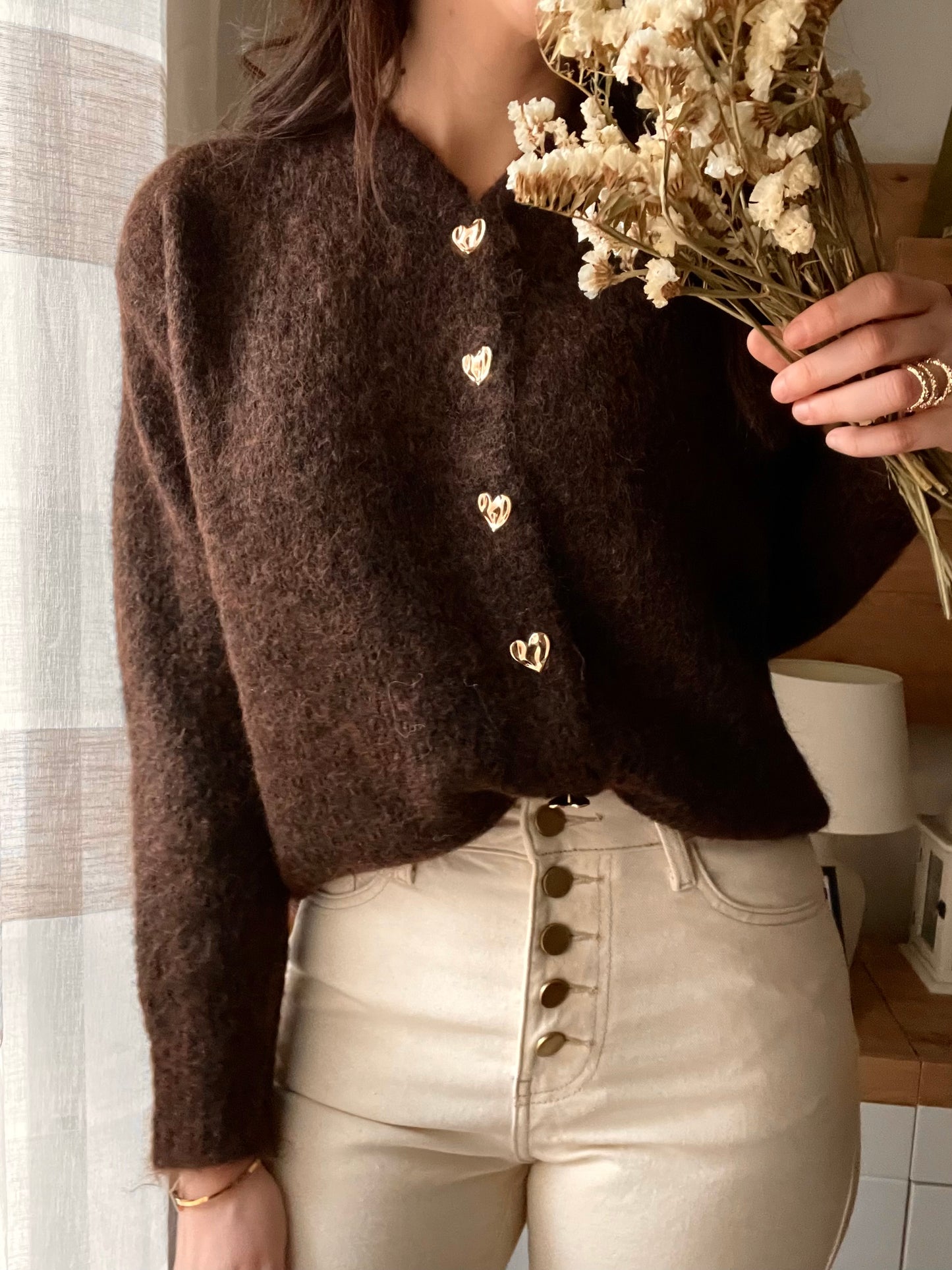 Cardigan Heart Choco