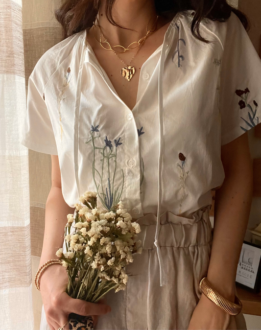 Camicia Fiori di Cotone