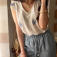 Top Fiori Blu