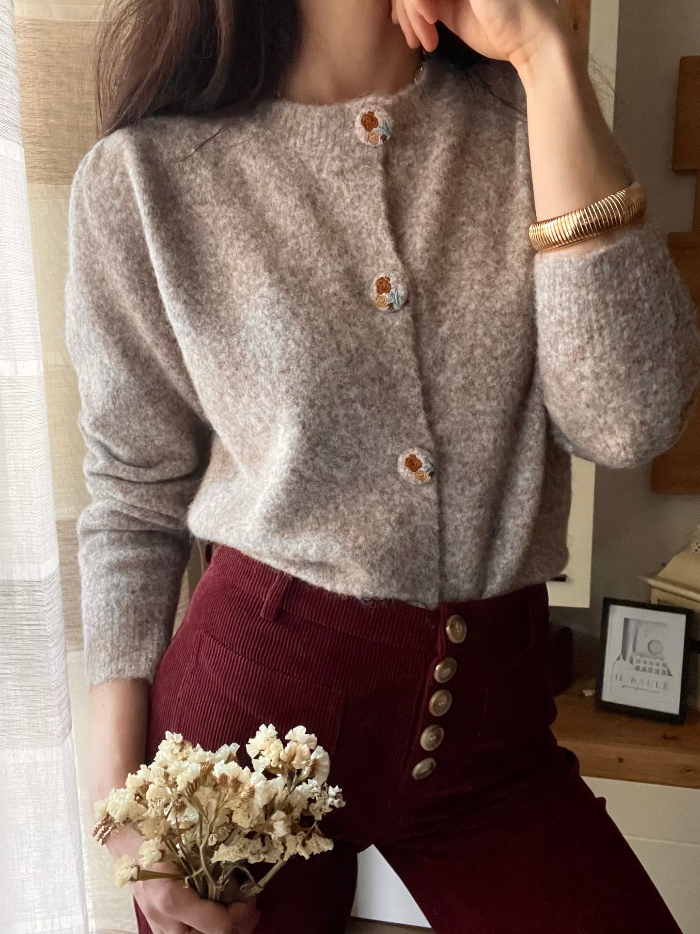 Cardigan Taupe