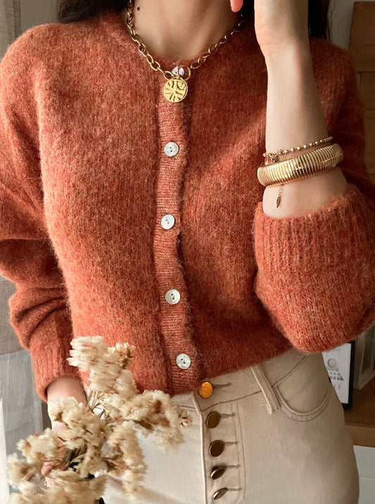 Cardigan Ruggine