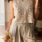 Top Crochet 100% Cotone