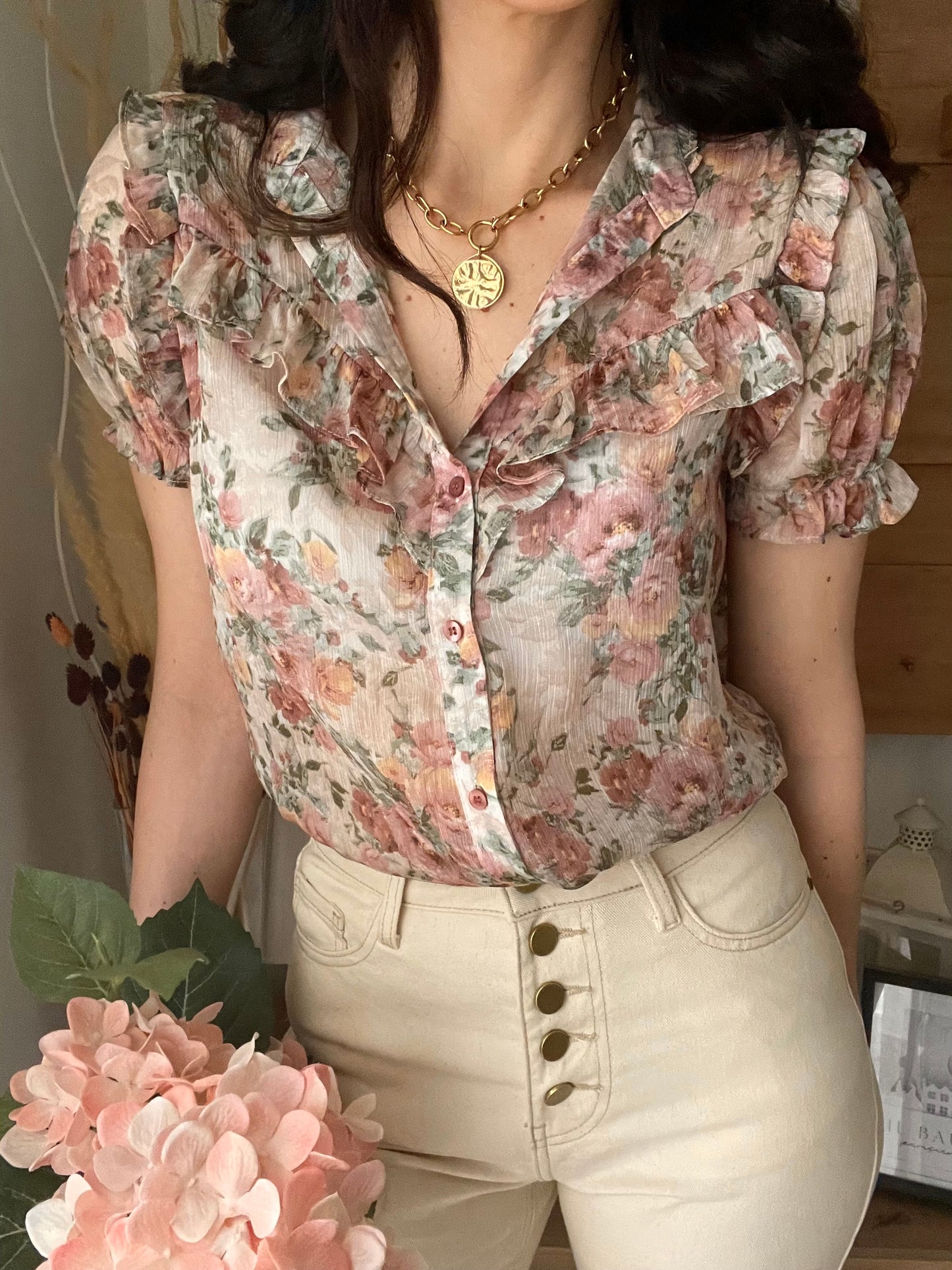 Camicia Vintage Flowers