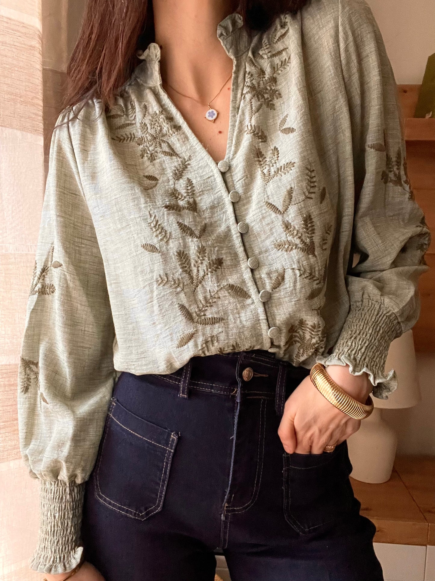 Camicia Light Green