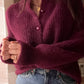 Cardigan Borgogna