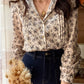 Camicia Blue Roses