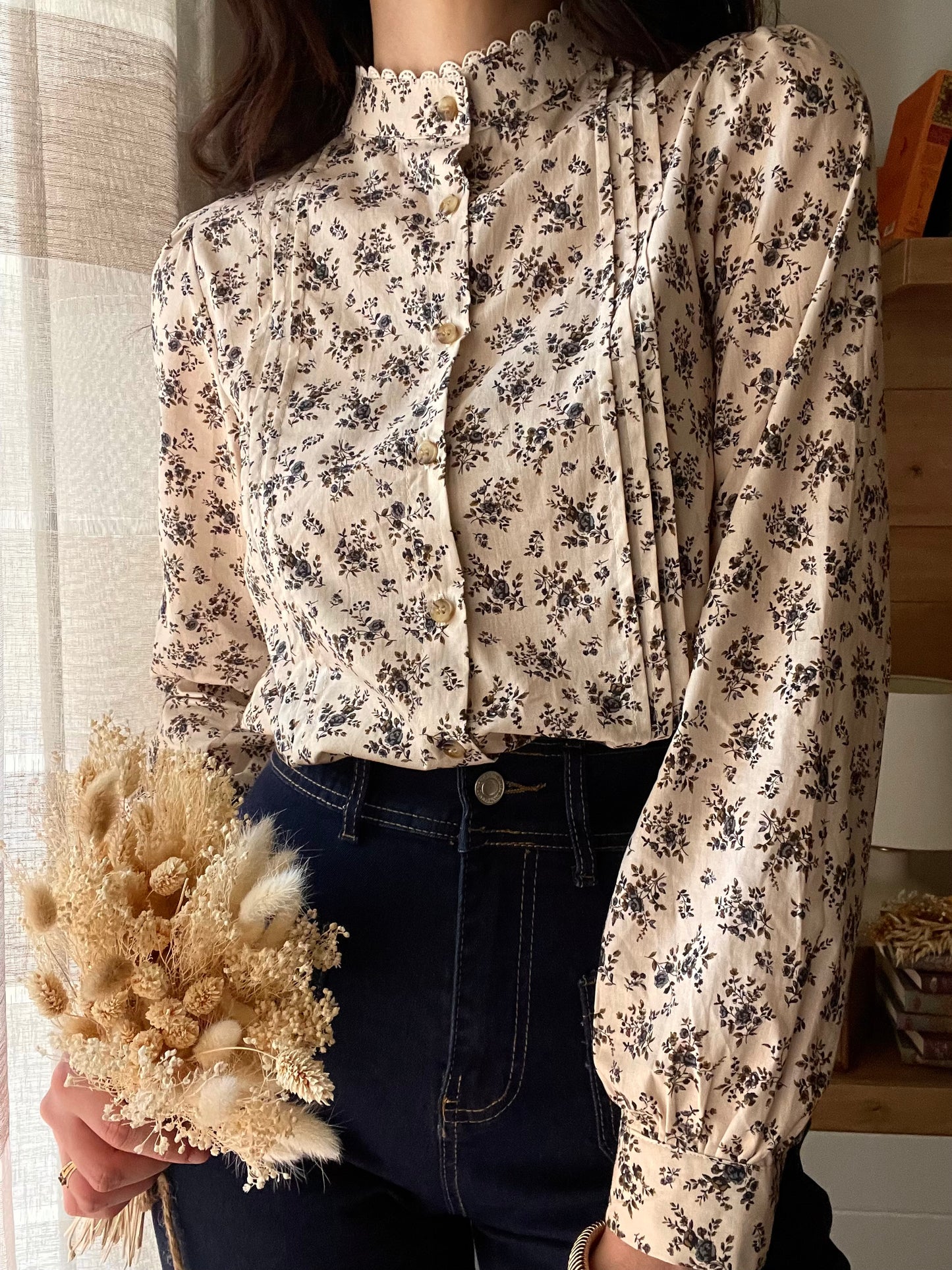 Camicia Blue Roses