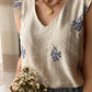 Top Fiori Blu