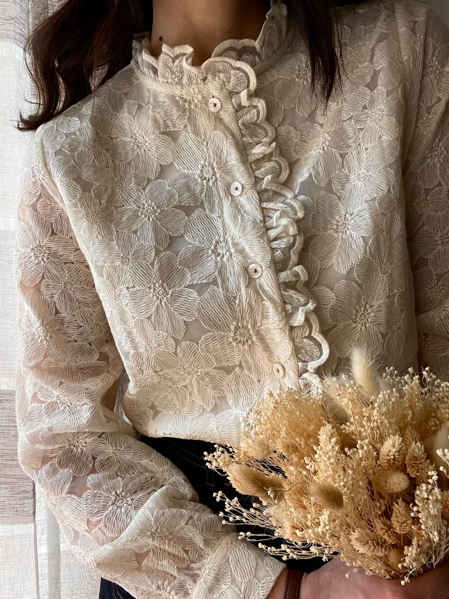 Camicia White Flowers