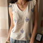 Top Fiori Blu