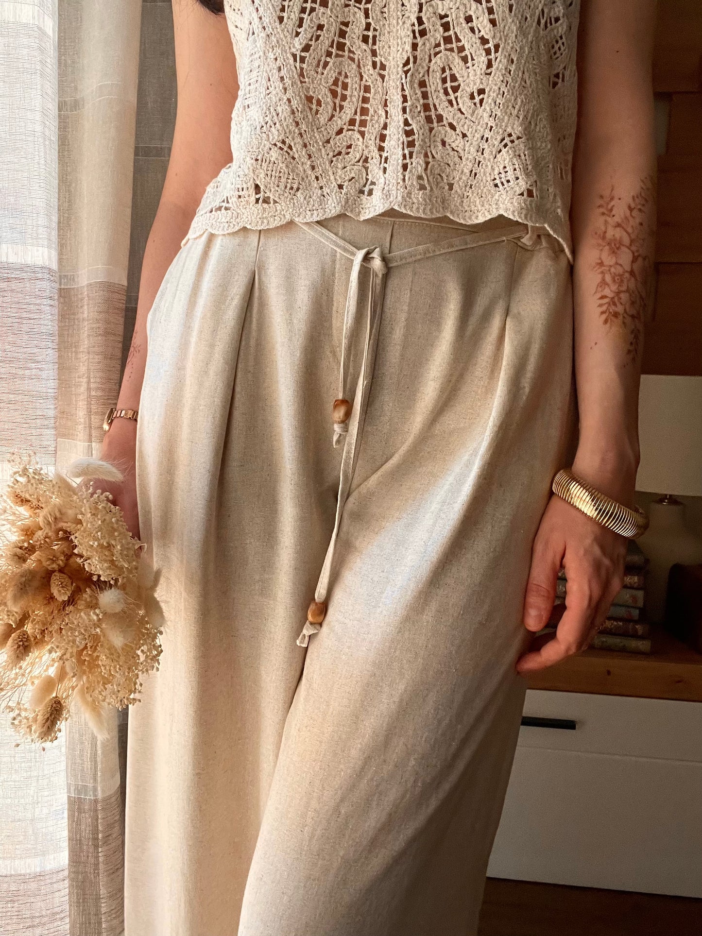 Pantalone Misto Lino