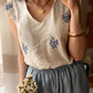 Top Fiori Blu