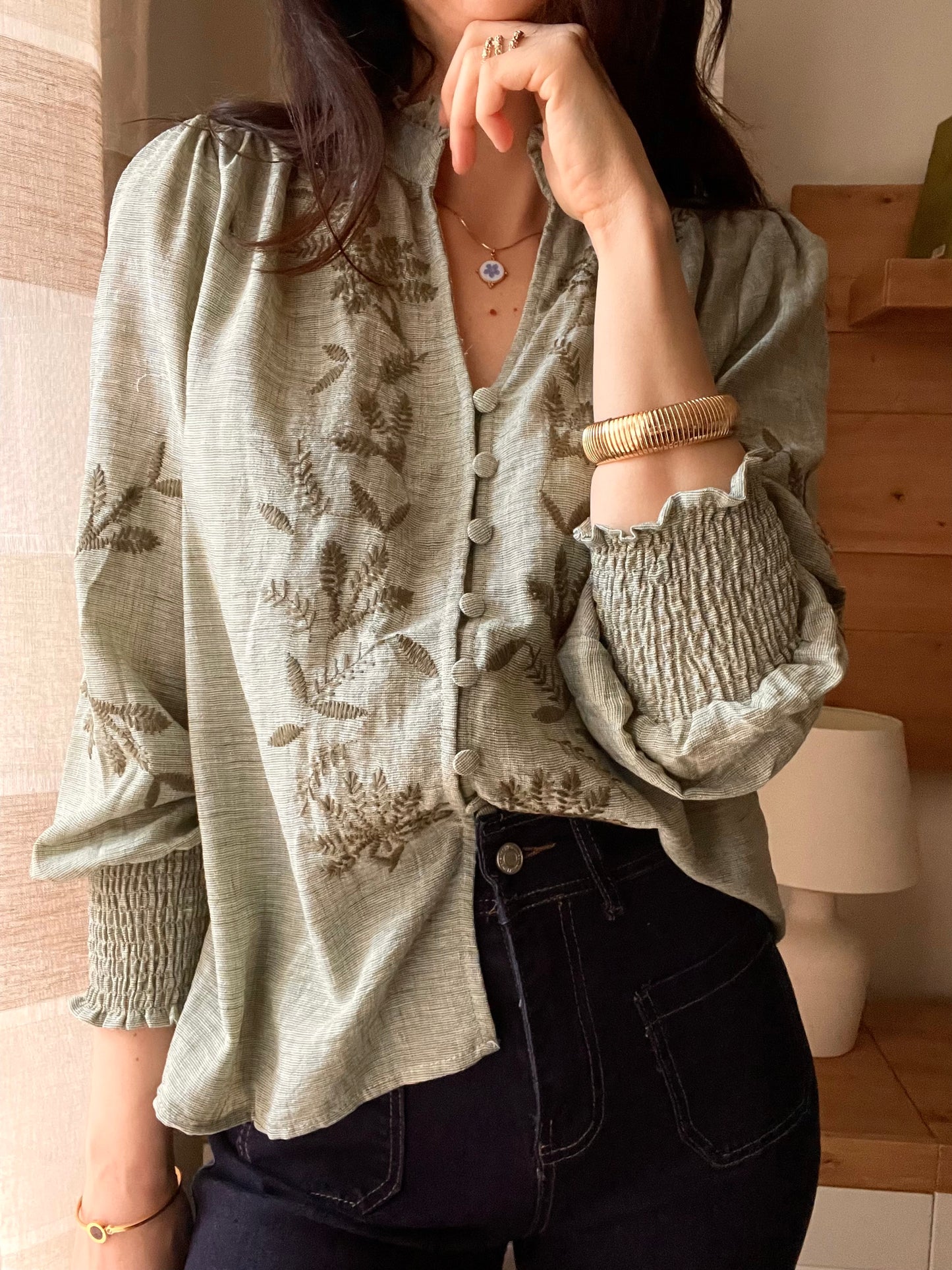 Camicia Light Green