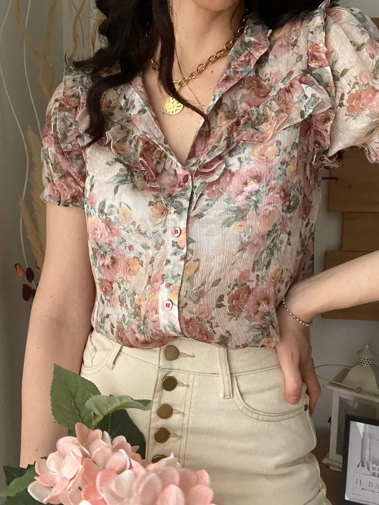 Camicia Vintage Flowers