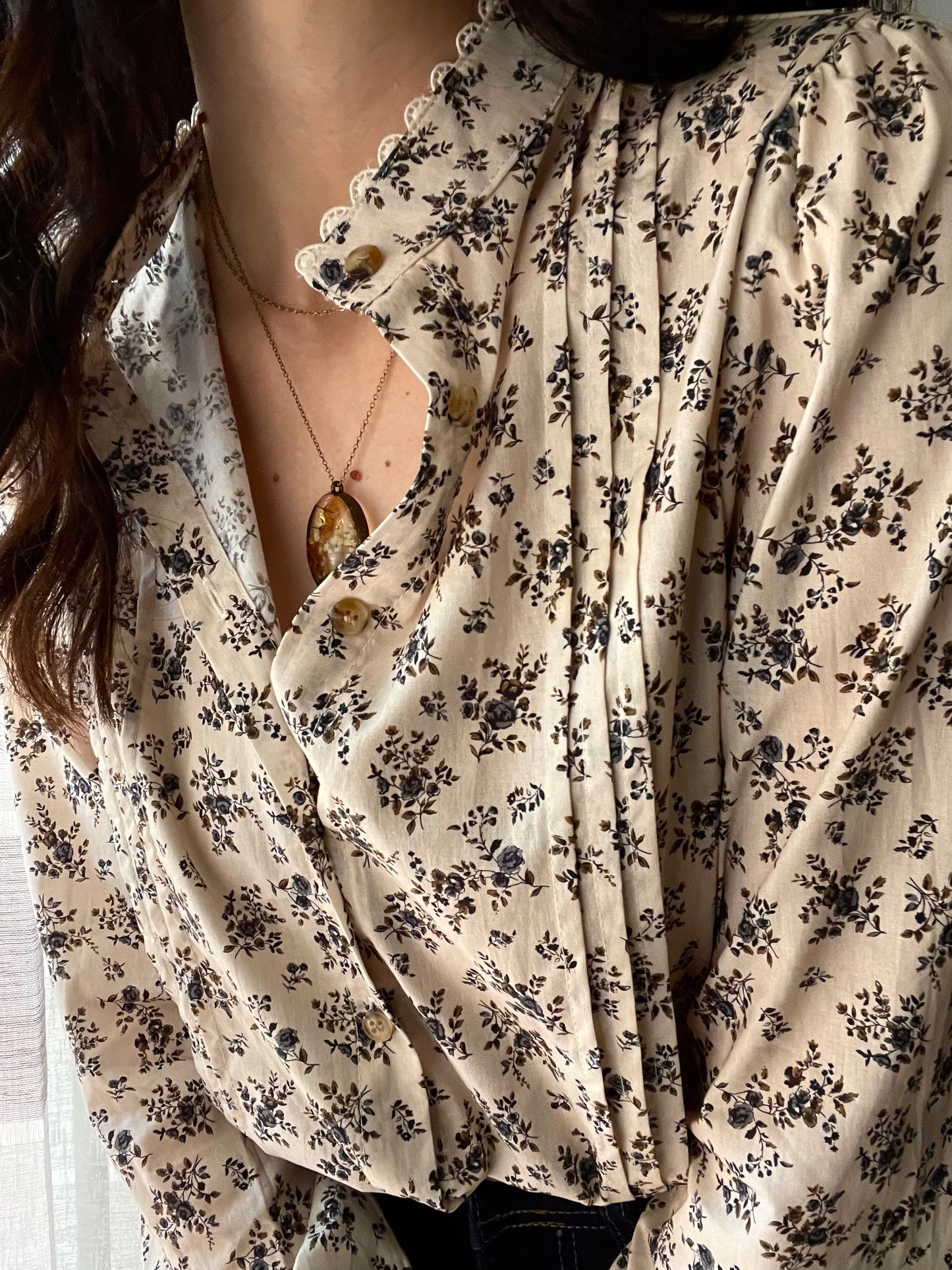 Camicia Blue Roses